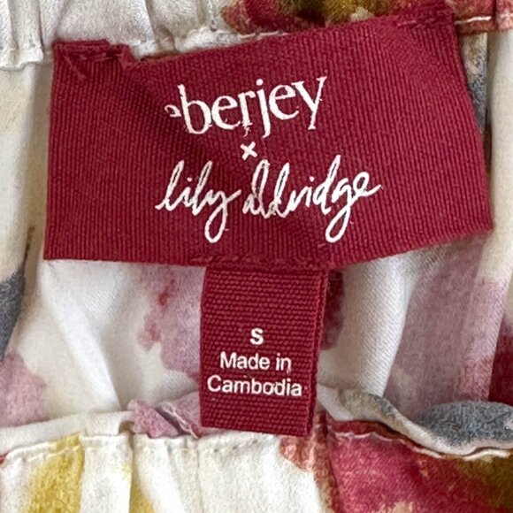 Eberjey x Lily Aldridge - Inez Washable Silk Printed Long PJ - Picture 4 of 4